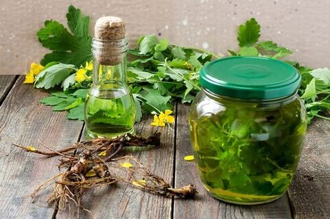 decoction of celandine for the treatment of psoriasis
